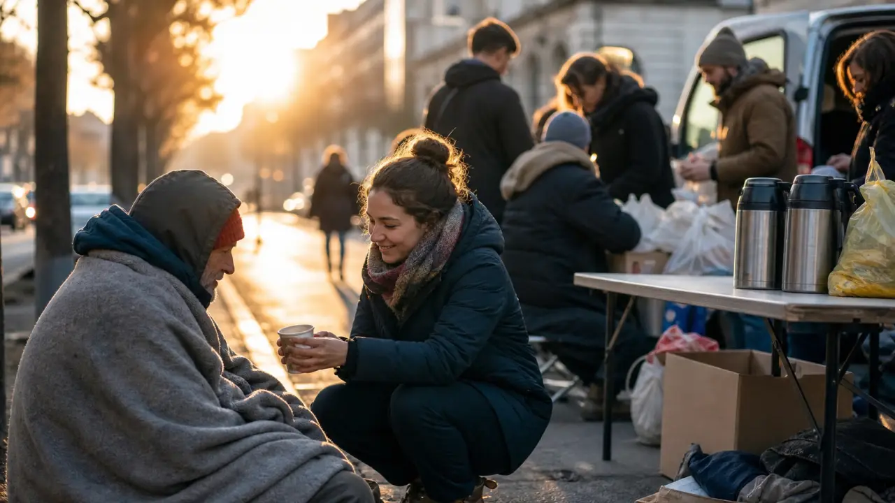 Mains de différentes générations unies dans une lumière dorée au lever du soleil
