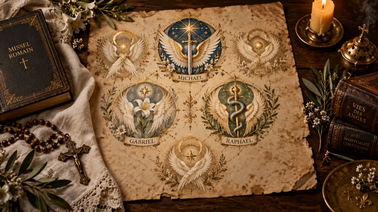 Sept anges devant Dieu, mais seulement trois noms reconnus par l’Église catholique