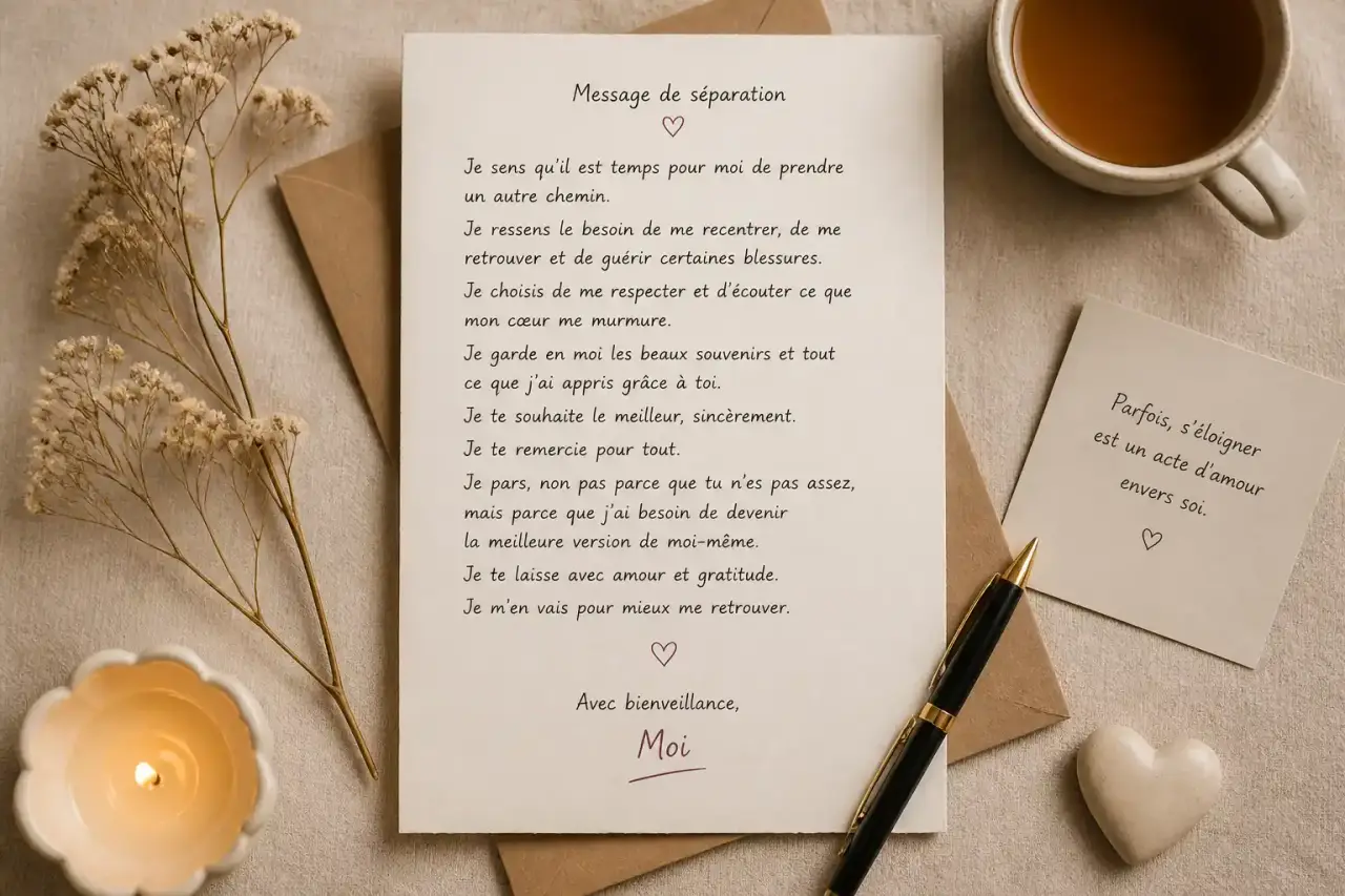 Message de séparation touchant : dire "je" plutôt que "tu" pour ne pas blesser